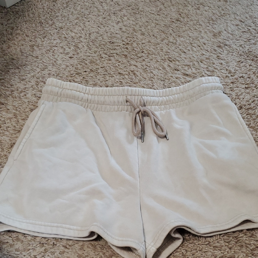 Women's Athletic Cream Shorts